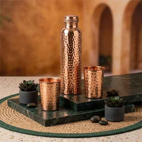 Hammered Copper Bottles